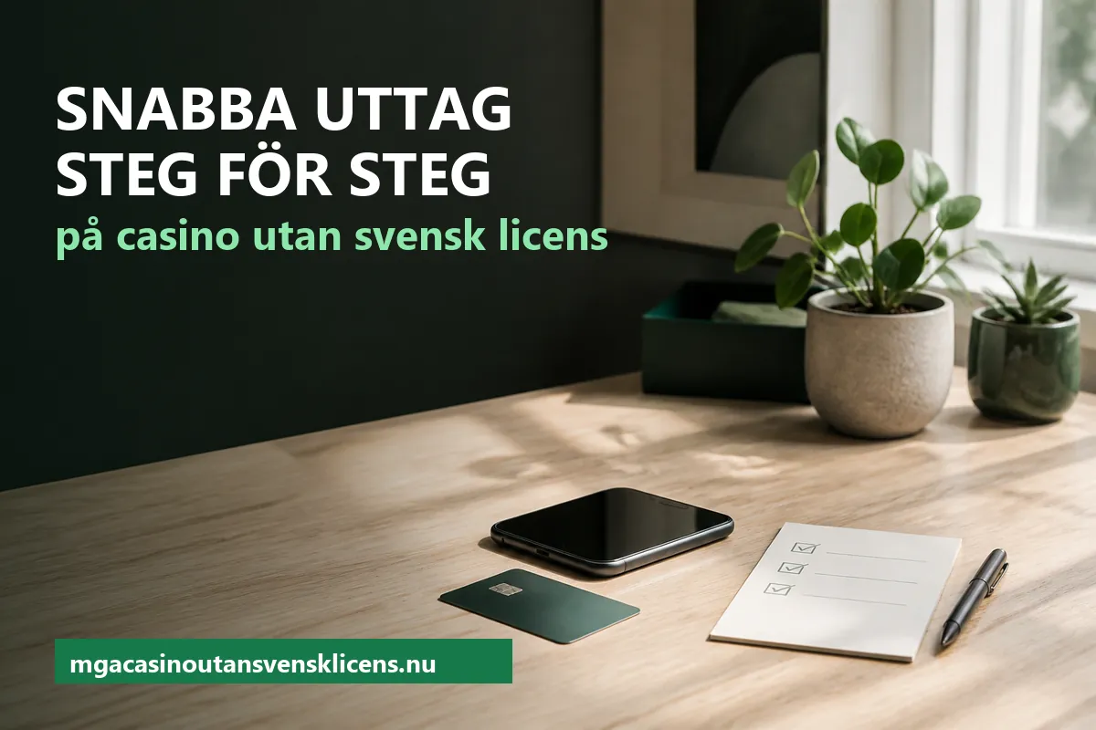 Mobiltelefon, ett bankkort utan tryck och en avbockad checklista utan text på ett ljust skrivbord i morgonljus